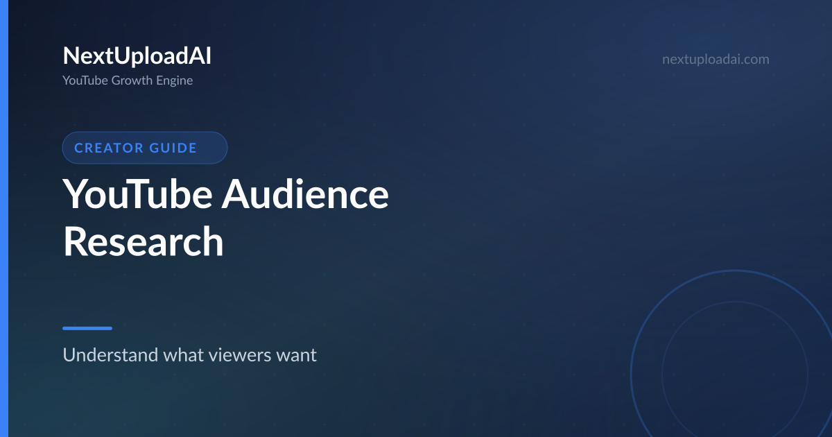 How to Research Your YouTube Audience