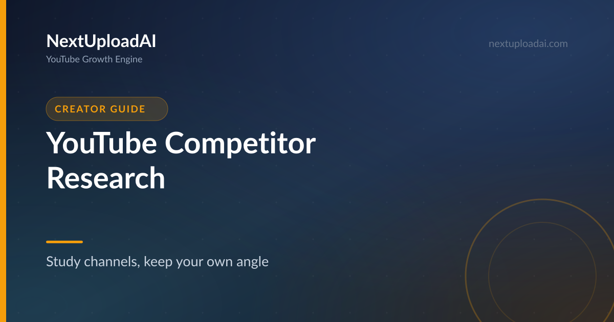 How to Research YouTube Competitors
