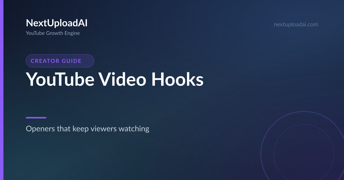 How to Write YouTube Video Hooks